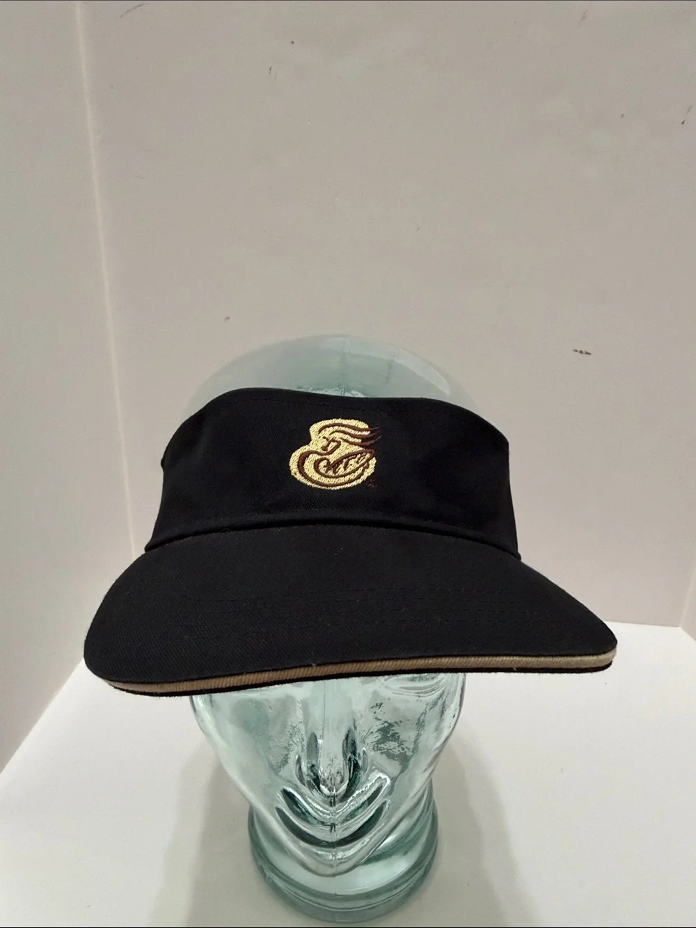 Men's Black Visor with Panera Bread Embroidered Crest